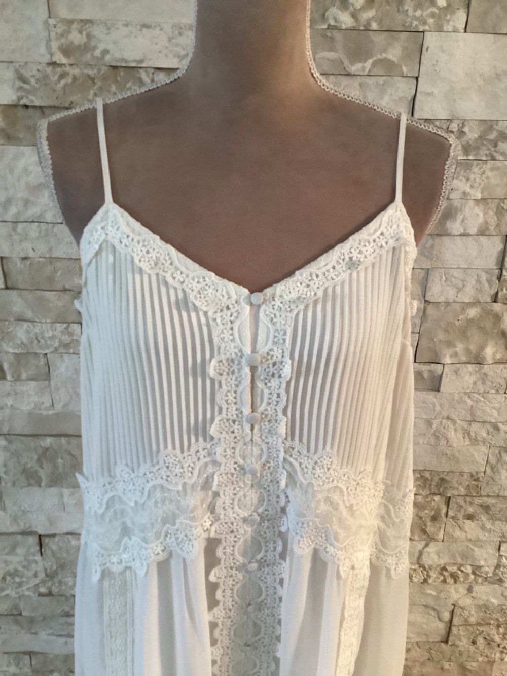 Caroline Constas white lace maxi slip dress (NWT) - Picture 7 of 16
